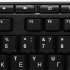 Клавиатура Logitech K270,  USB, Радиоканал, с гравировкой, черный + белый [920-003058]